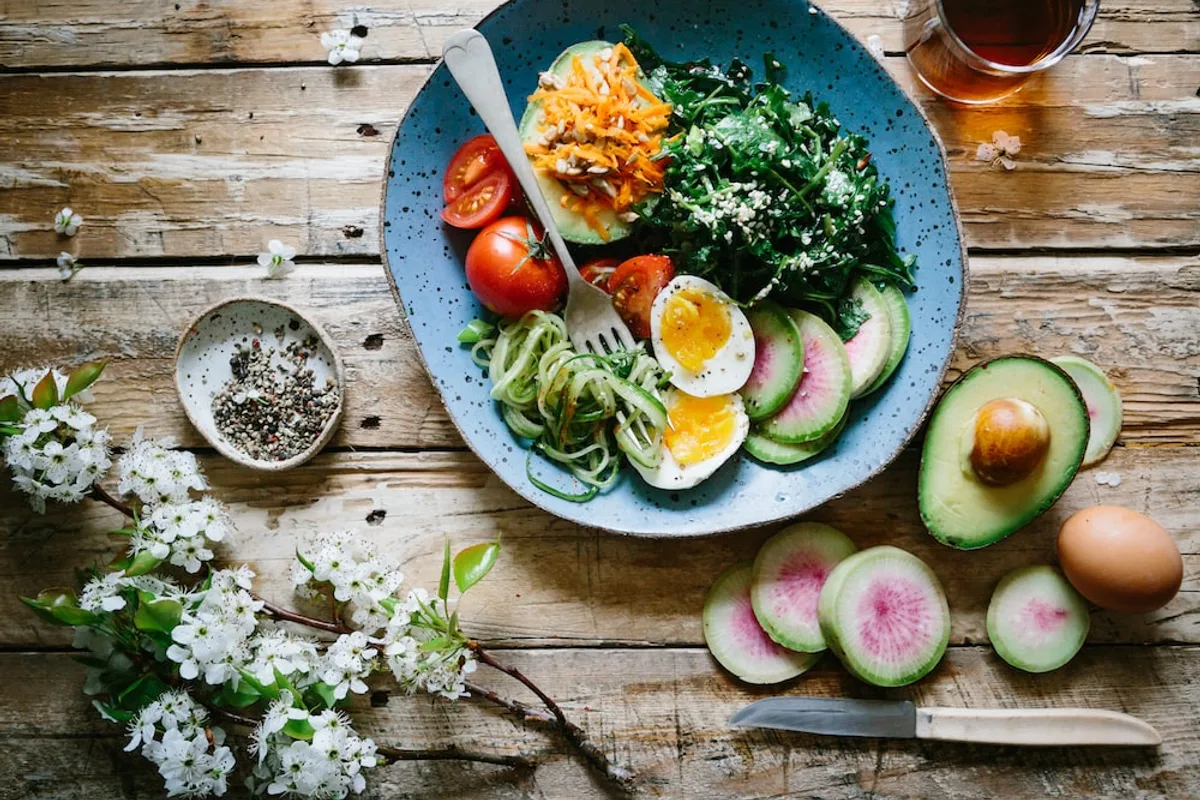 A colorful spread of fresh vegetables